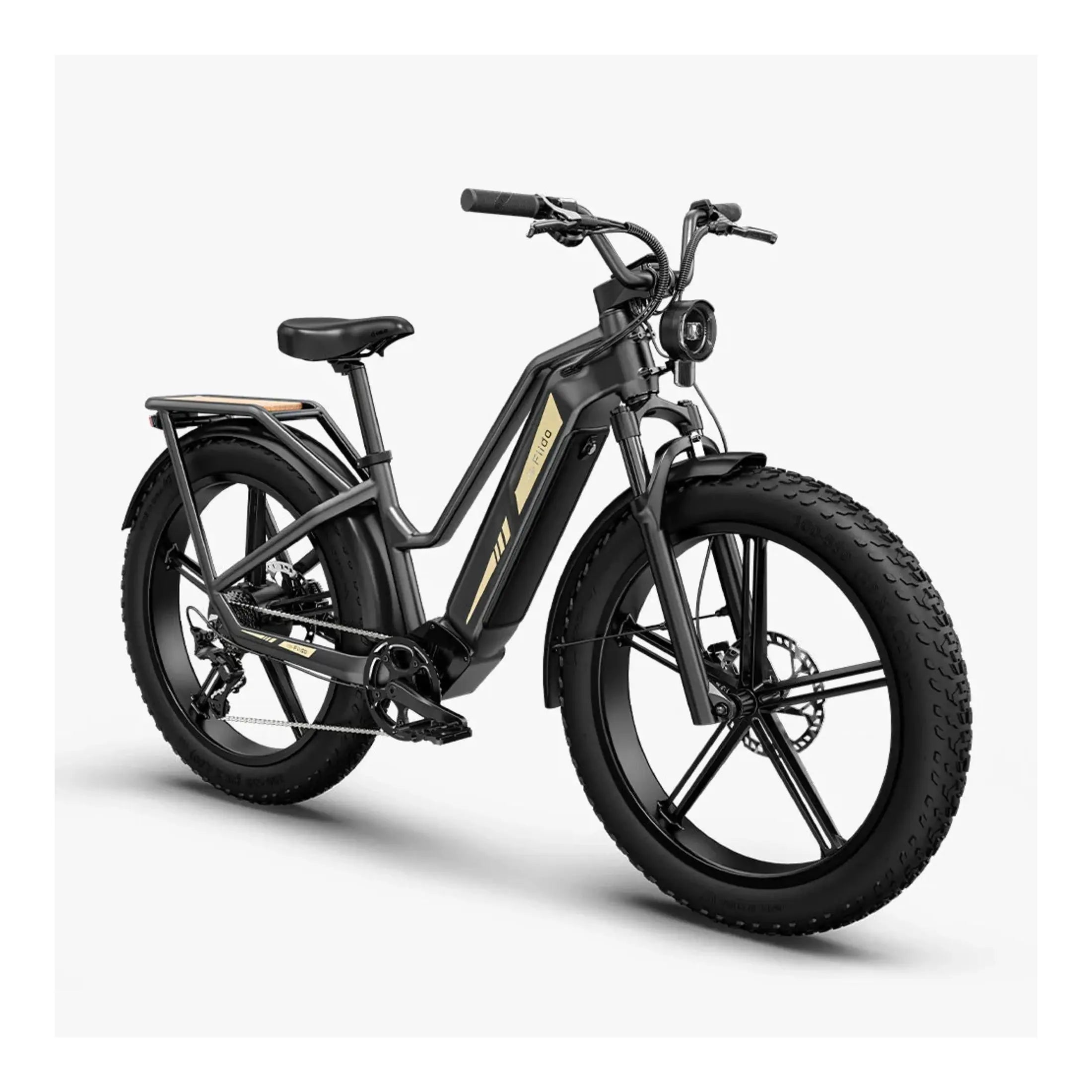 Fiido Titan - Elektrische Touringfiets - Grijs - 26x4 inch - Accu 696Wh (48V) - 250W (55Nm) Mivice Motor - 9 Versnellingen - Hydraulische Remmen - AE-trading