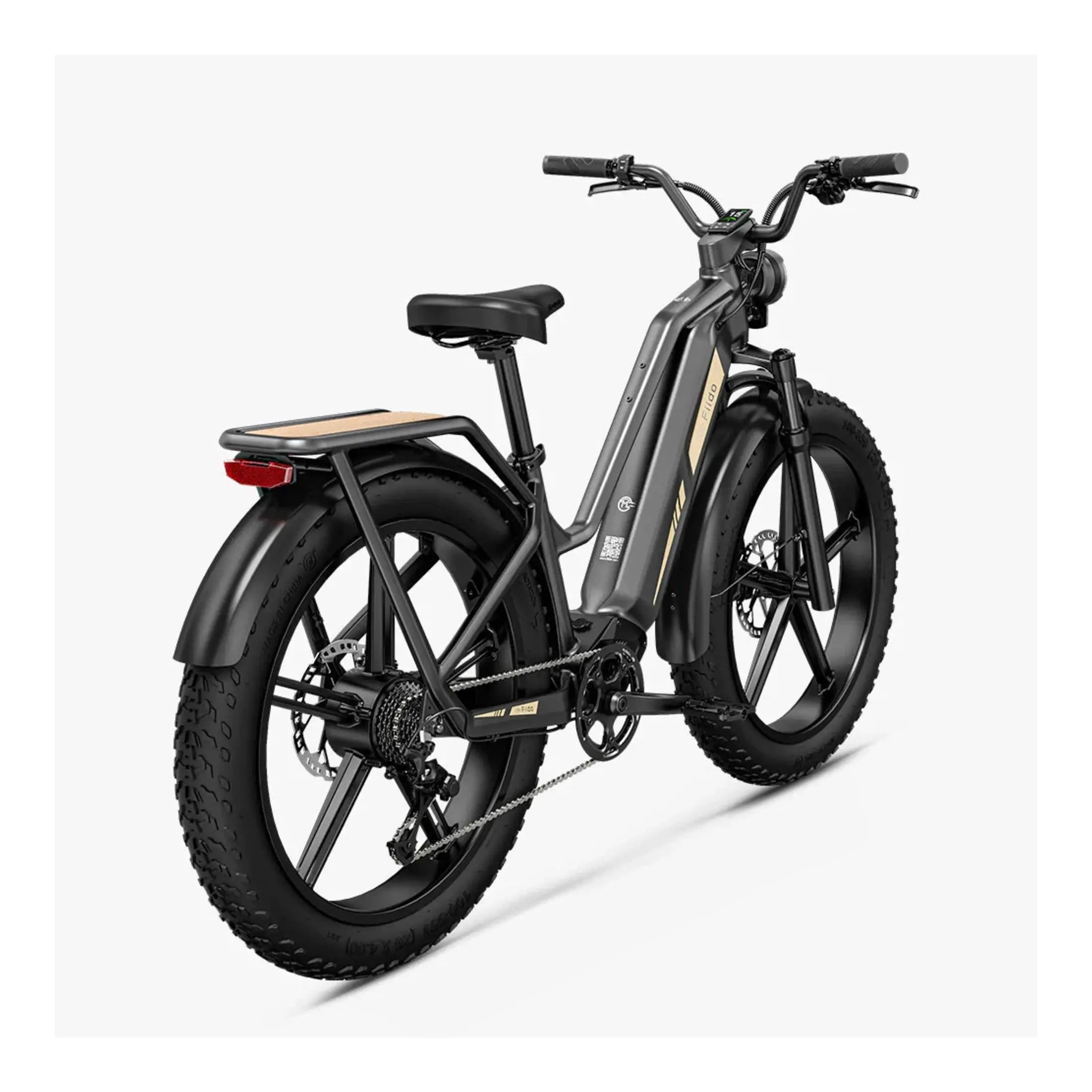 Fiido Titan - Elektrische Touringfiets - Grijs - 26x4 inch - Accu 696Wh (48V) - 250W (55Nm) Mivice Motor - 9 Versnellingen - Hydraulische Remmen - AE-trading