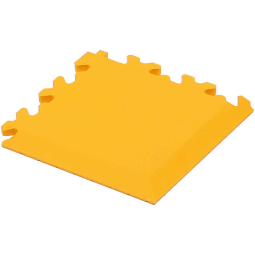 Cyclus hoeklijst 13,5x13,5x0,7cm PVC geel - AE-trading