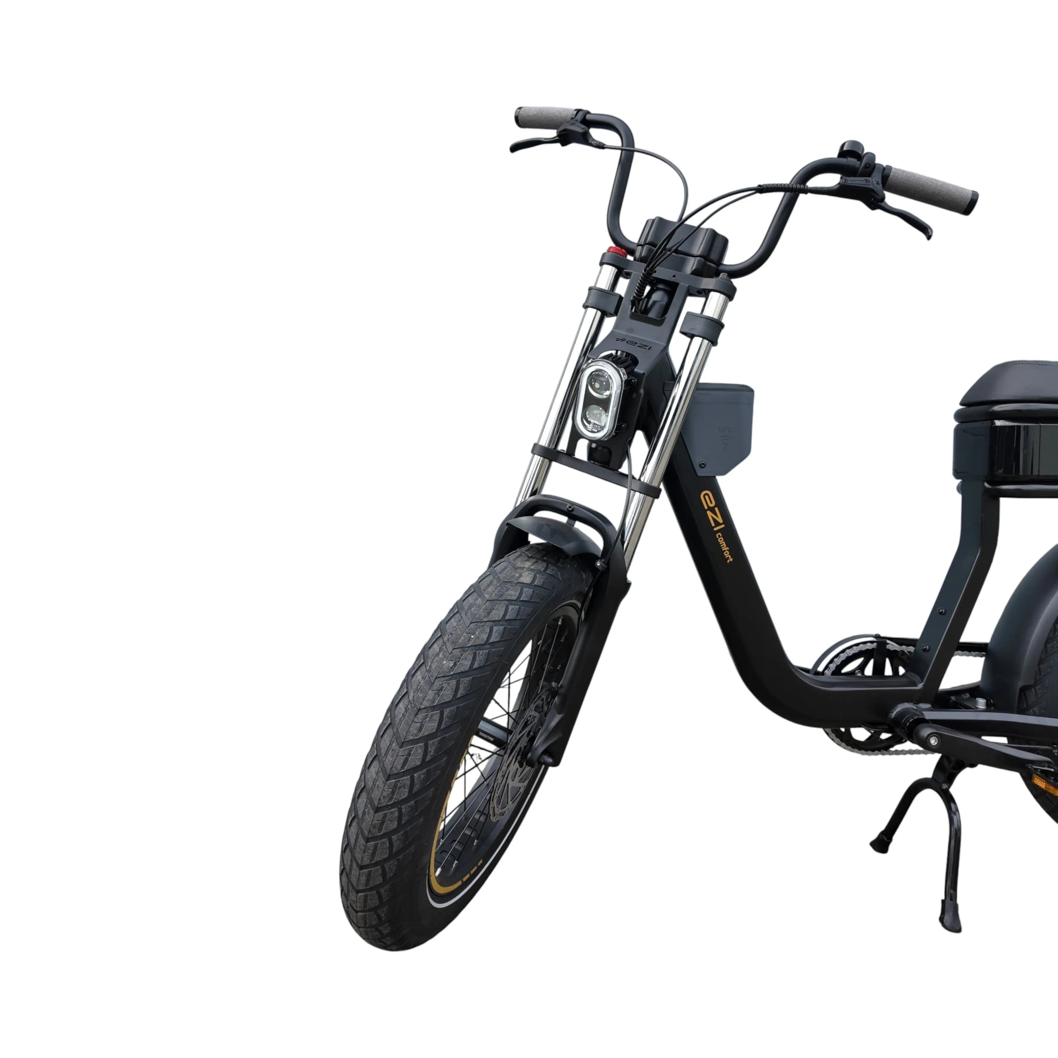 Goccia Ezi Comfort Fatbike Zwart Goud - 15Ah 250W - AE-trading