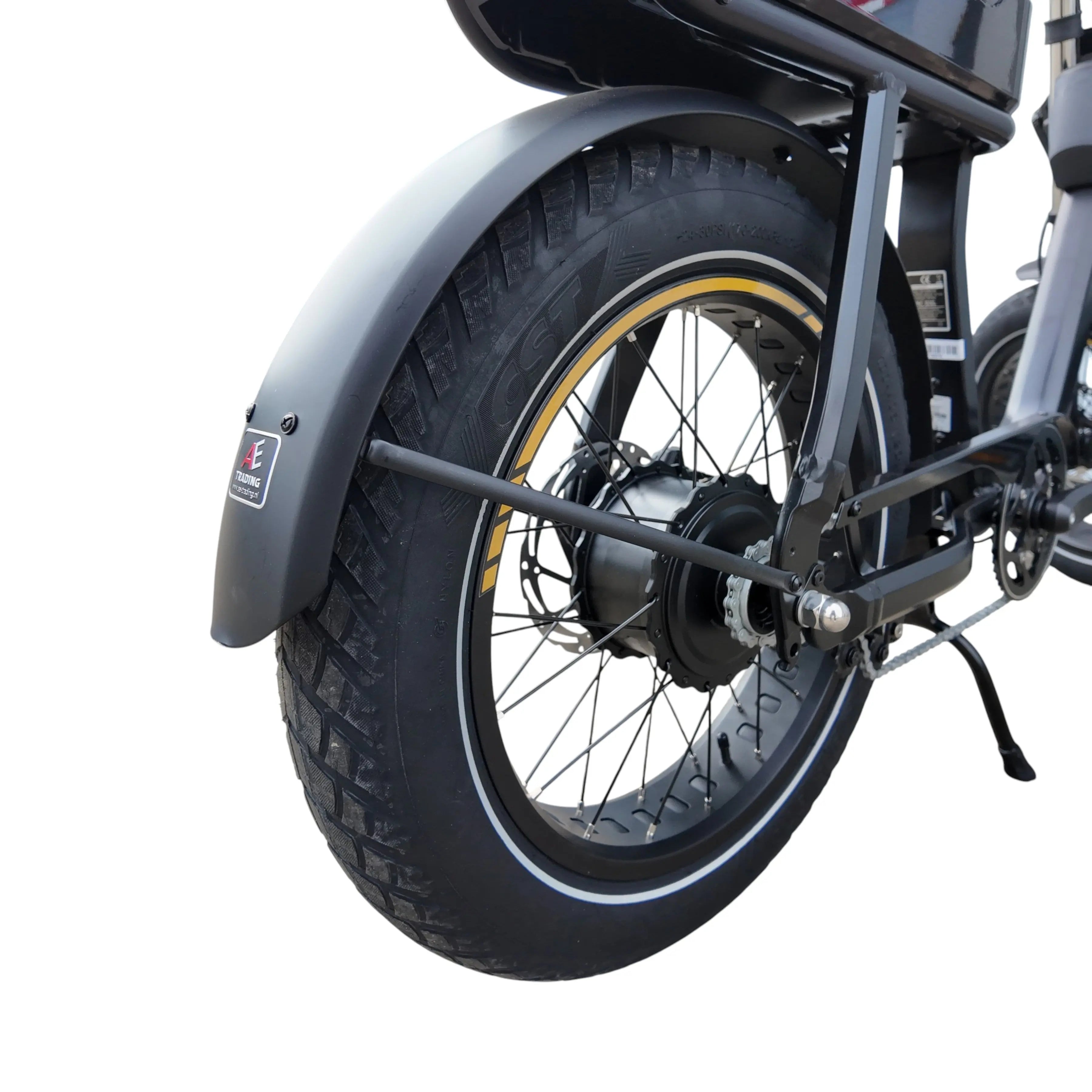 Goccia Ezi Comfort Fatbike Zwart Goud - 15Ah 250W - AE-trading