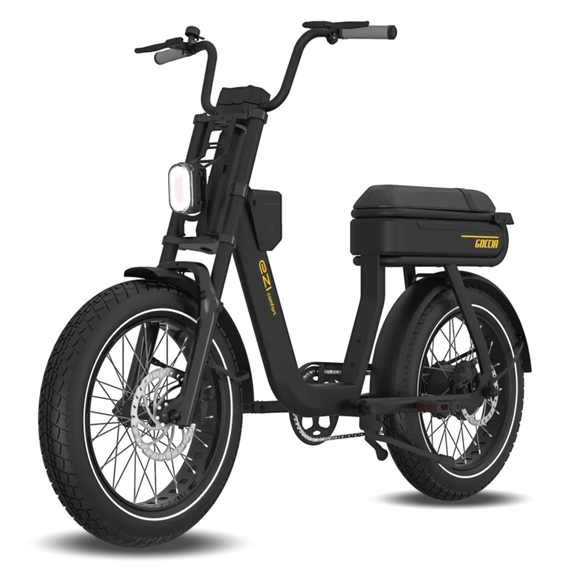 Goccia Ezi Comfort Fatbike Zwart Goud - 15Ah 250W - AE-trading