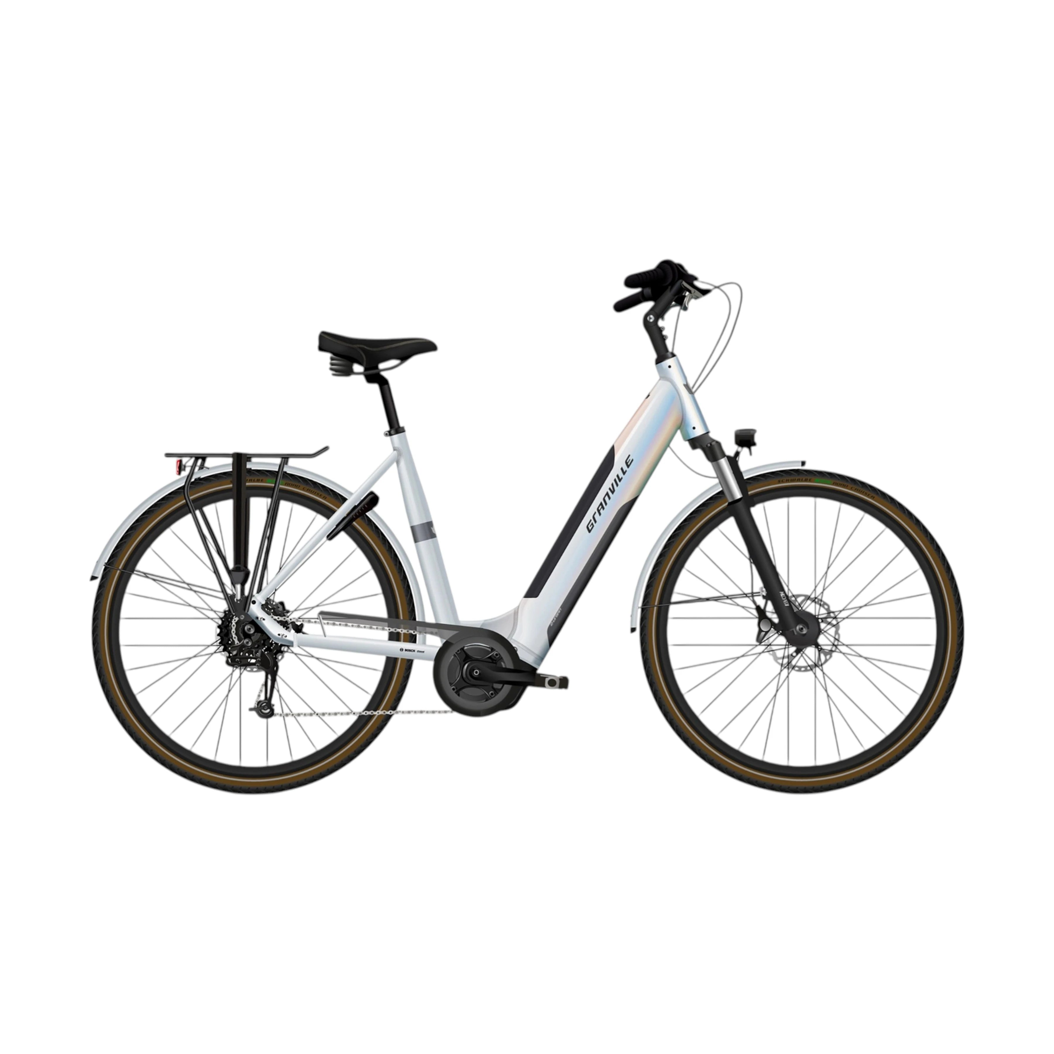 Granville E-Urban 20 - Wave XL (55cm) - Rainbow Silver - 545Wh - AE-trading