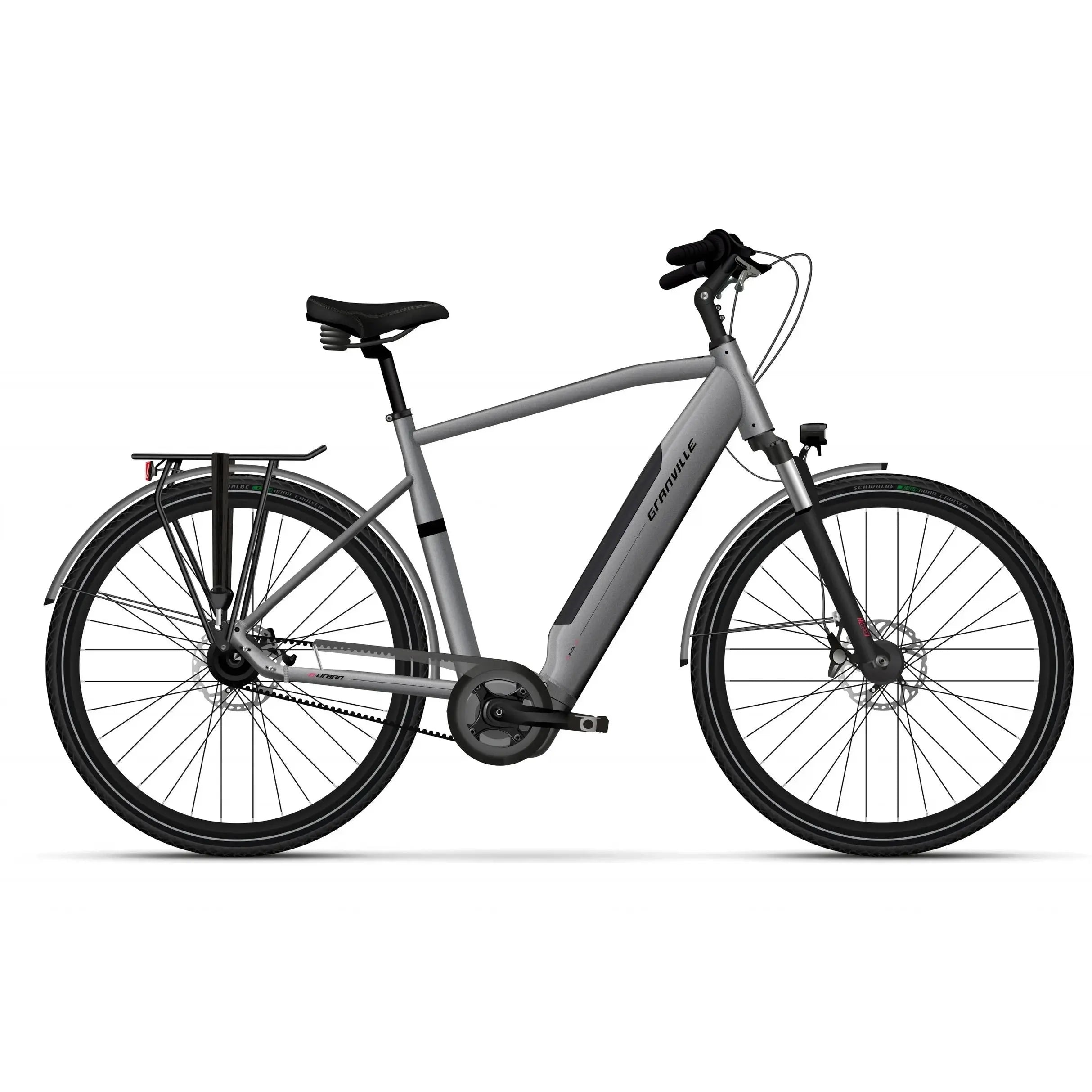 Granville E-Urban N3 - Man L (56cm) - Titanio - 500Wh - AE-trading