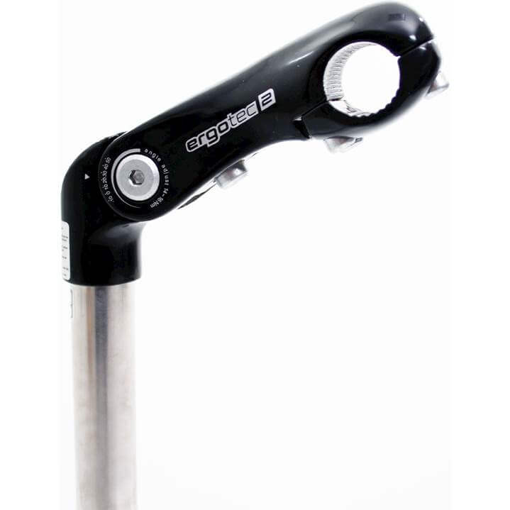 Ergotec stuurpen Kobra Vario tube 25.4/110 rvs/zwart - AE-trading