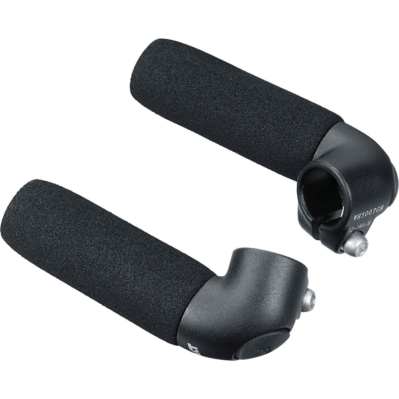 Ergotec bar ends Touring AL6061 zwart zand - AE-trading