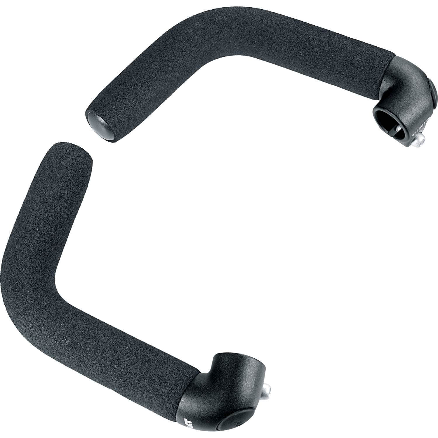 Ergotec bar ends Touring AL6061 zwart zand - AE-trading