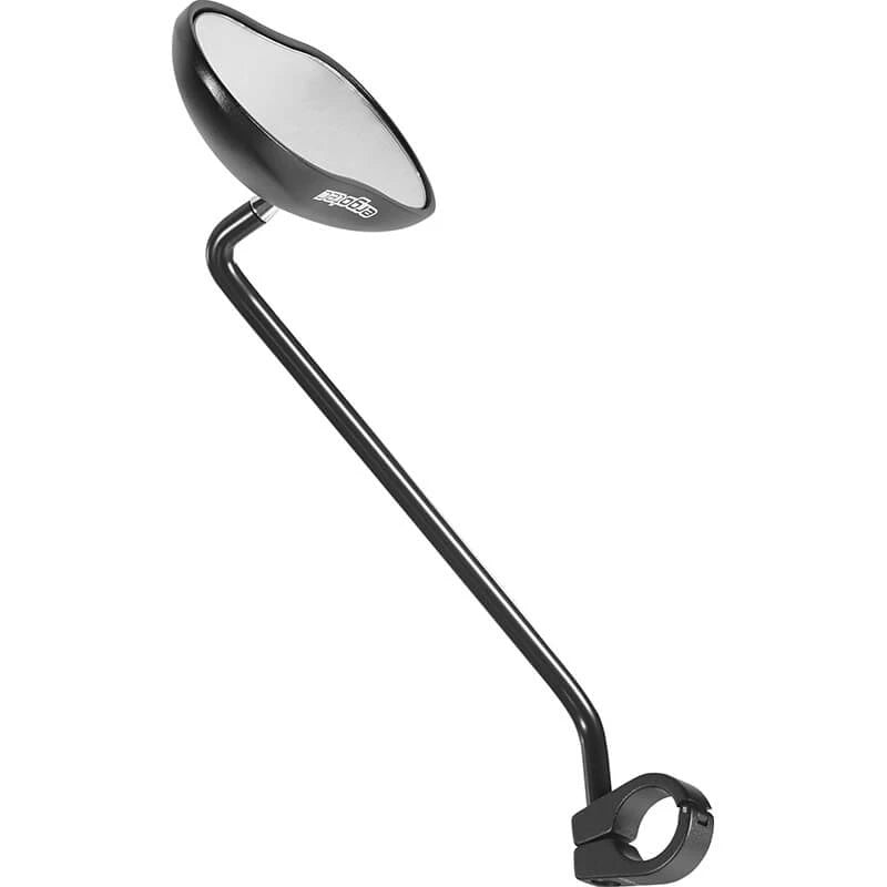 Ergotec spiegel M-88L aluminium zwart - AE-trading