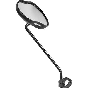 Ergotec spiegel M-99L aluminium E-nummer zwart zand - AE-trading