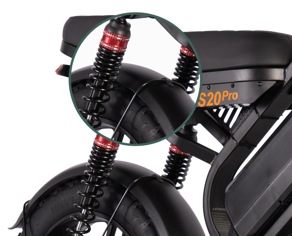 QmWheel S20 Pro – Fatbike – Zwart – Hydraulische Remmen