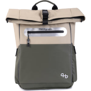 Hedgren Commute Bike Chain rugtas 18,2L Beige/Olive - AE-trading