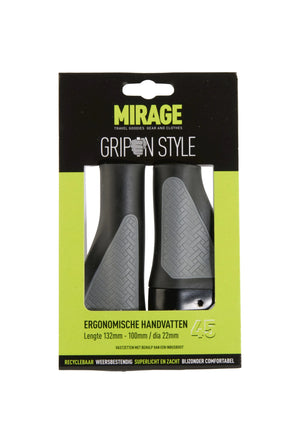 Mirage handvatten Grips in Style 100/132mm zwart/grijs - AE-trading