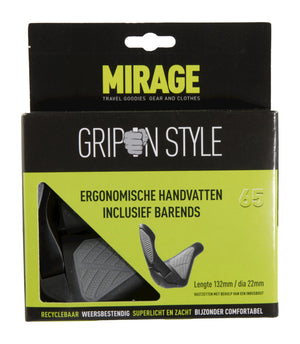 Mirage handvatten Grips in Style 134mm zwart/grijs met bare - AE-trading