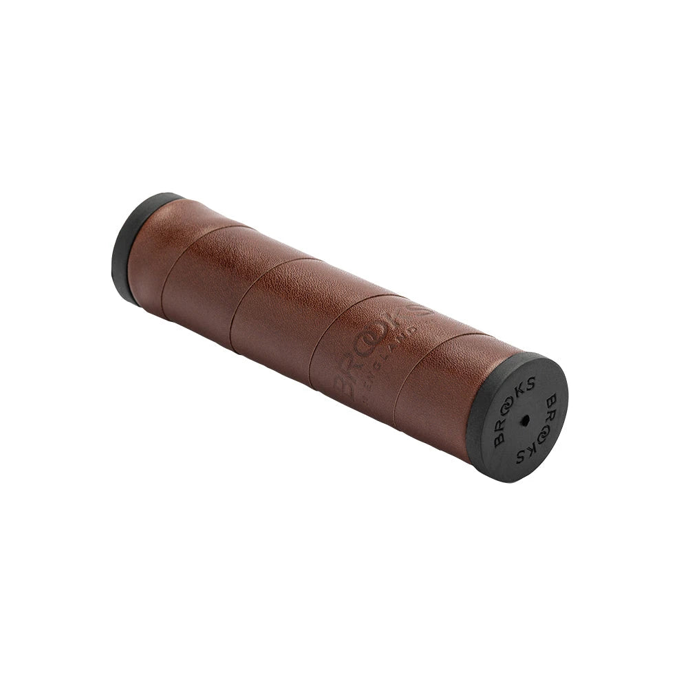 Brooks handvatten Willow Leather Grips 130mm A. Brown - AE-trading