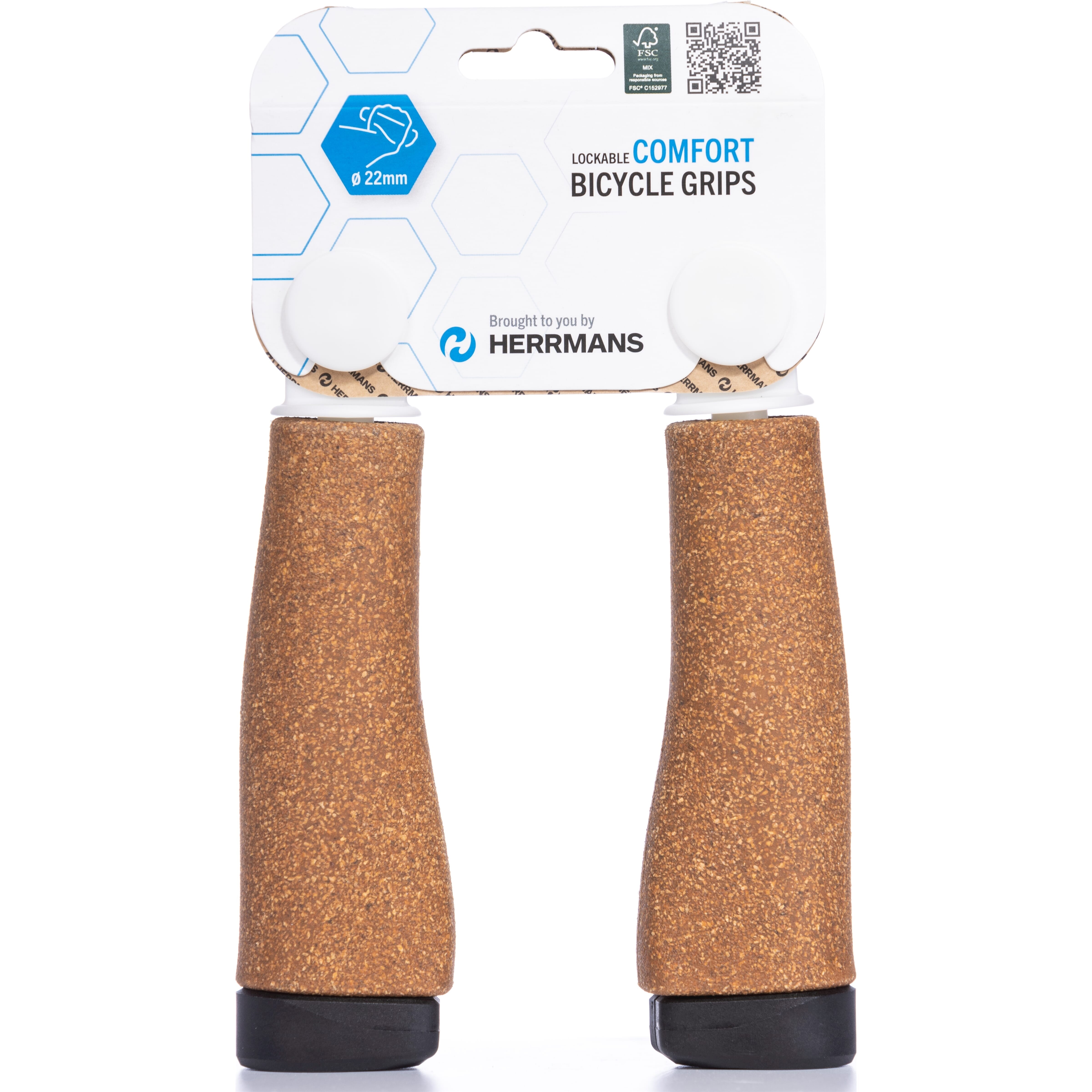 Herrmans handvatten Click DD37 125mm kurk - AE-trading