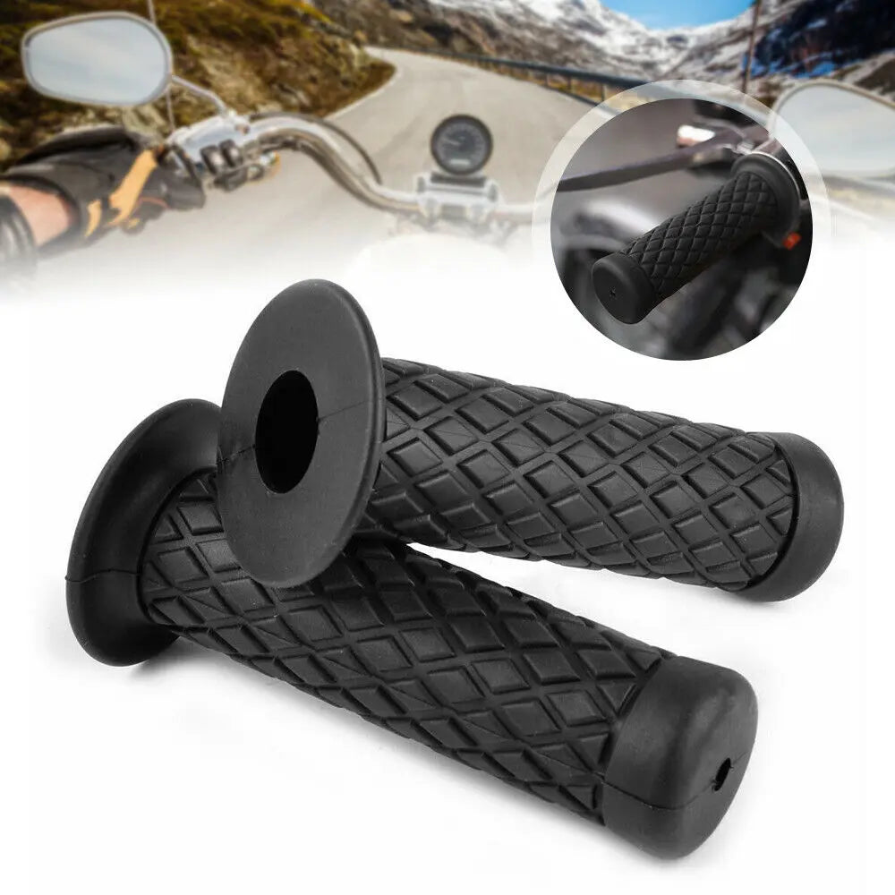 Handvaten Scooter Motor Zwart Sport Antislip Rubber 7/8 "22mm
