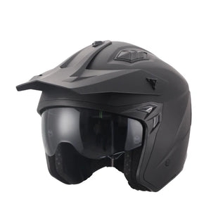 Helm Vito Jet Trial Mat Zwart L - AE-trading