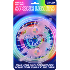 Wheels of light spaak velichting Unicorn 2 stuks op kaart - AE-trading