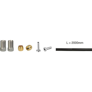 Elvedes hydro leiding 2m BH90 extra soepel met 2x M8 x 0.75 - AE-trading