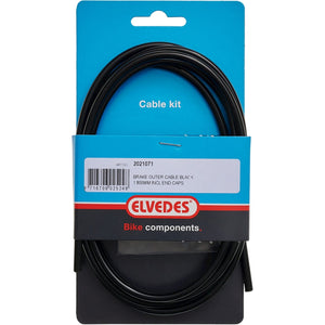 Elvedes rem buitenkabel 1800mm incl. 2 ferrules zwart - AE-trading