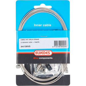 Elvedes trommelrem binnenkabel 2 350mm RVS + onderdelen - AE-trading
