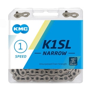 KMC ketting K1SL 3/32 narrow silver 100s - AE-trading