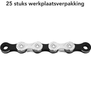 ds KMC ketting X10 silver/black 116s bulk (25) - AE-trading