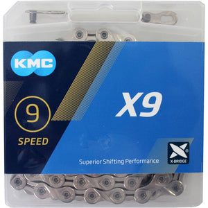 KMC ketting X9 silver 114s - AE-trading