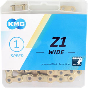 KMC ketting Z1 1/8 wide gold 112s - AE-trading