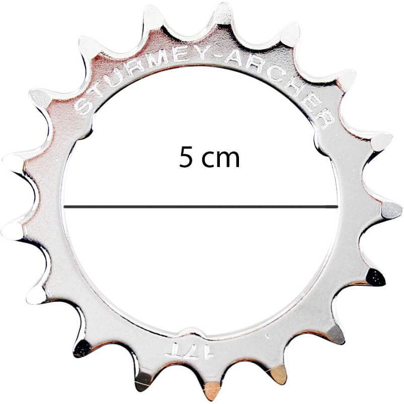 SA tandwiel 17t plat 1/8 C50 - AE-trading