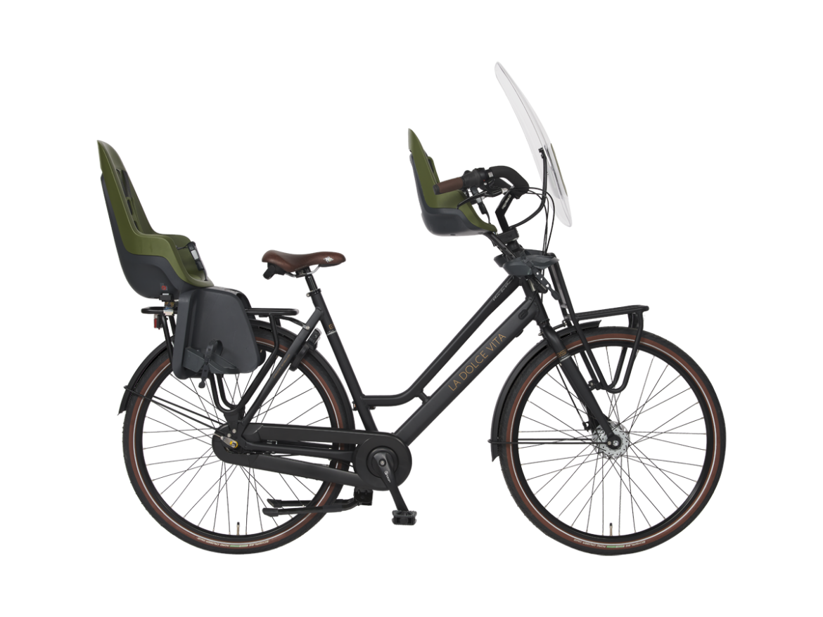 BSP La Dolce Vita Onyx Zwart Mat L Fiets Zonder Elektrische Aandrijving Met Dubbele Standaard En Stuurblokkering - AE-trading
