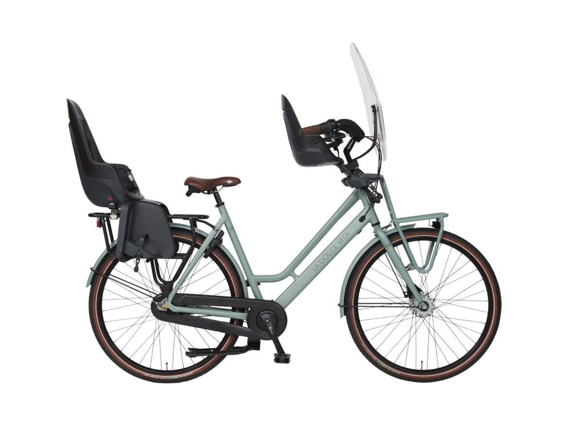BSP La Dolce Vita Hazy California Matt L Fiets Zonder Elektriciteit Met Dubbele Standaard en Stuurblokkering - AE-trading
