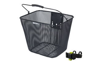 Basil mand Bilbao KF + stuurbochthouder zwart - AE-trading