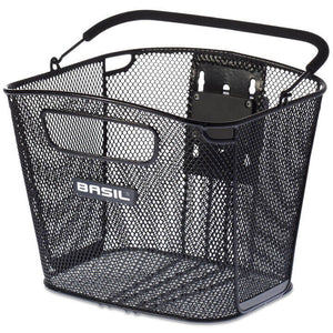 Basil mand Bold front KF 26L zwart 34x28x27cm - AE-trading