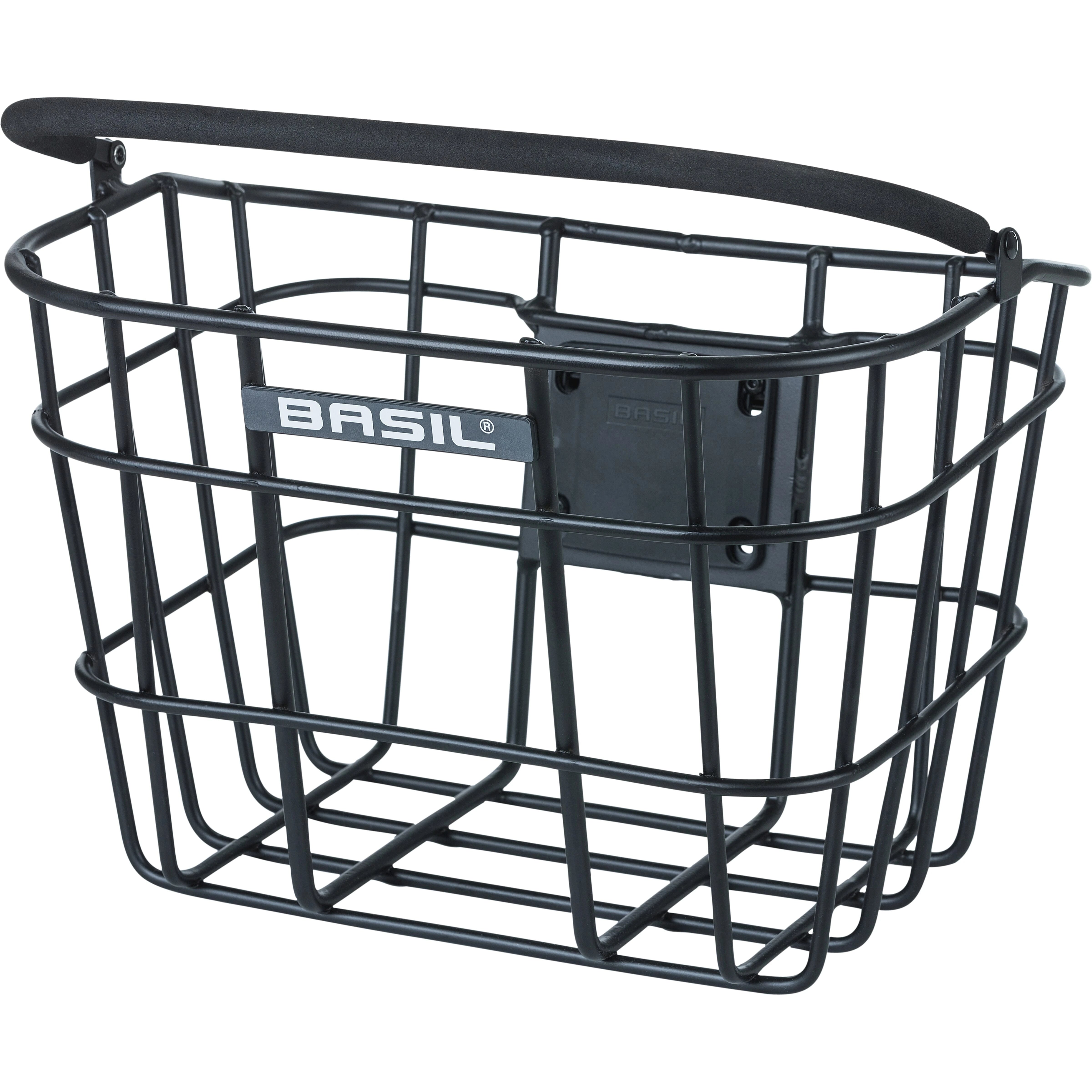 Basil mand Bremen alu KF 22L mat zwart 28x37x26cm - AE-trading