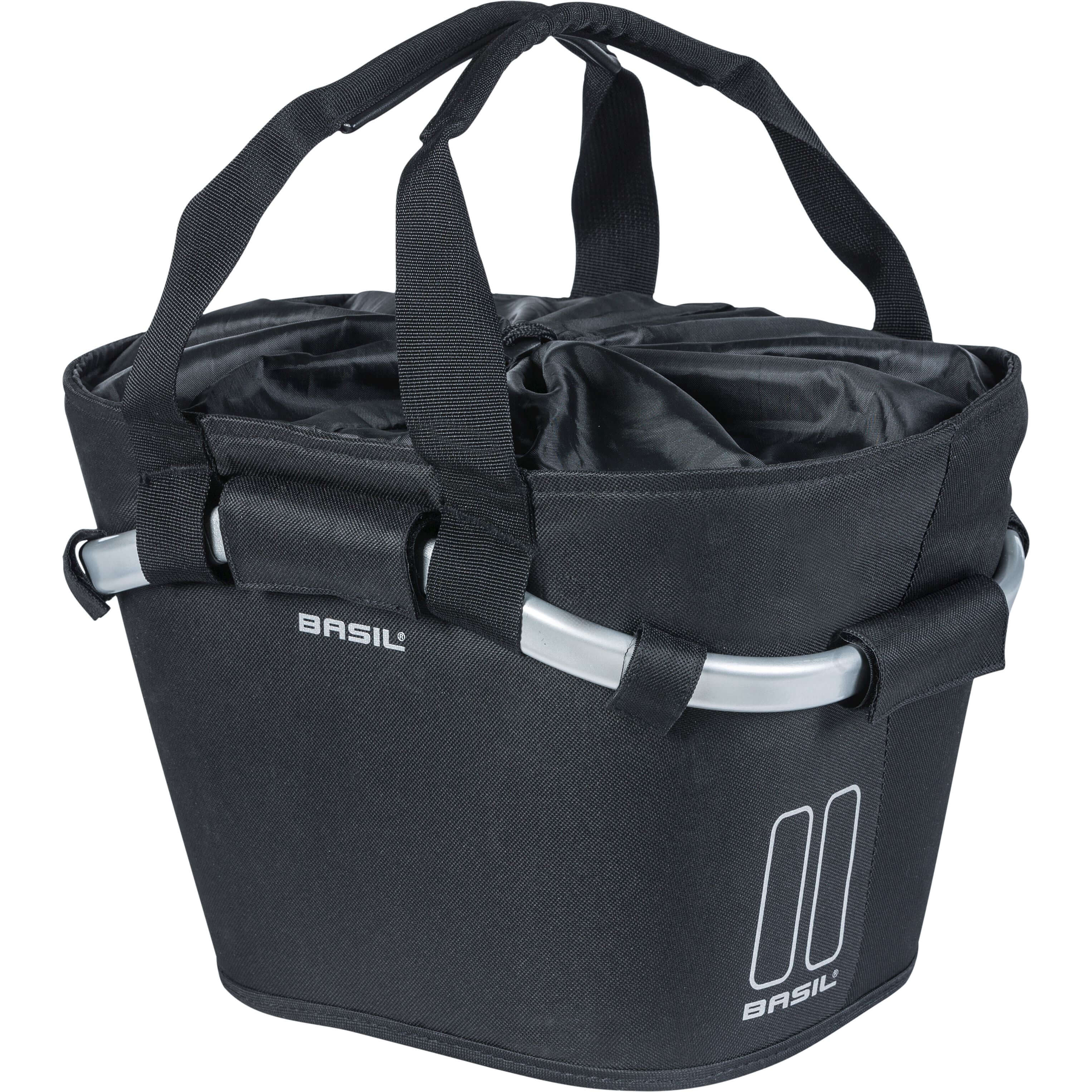 Basil mand front Classic Carry All KF 15L zwart 20x26x19cm - AE-trading