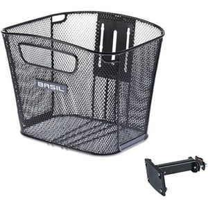 Basil mand Bold front FM + stuupenhouder FM zwart - AE-trading