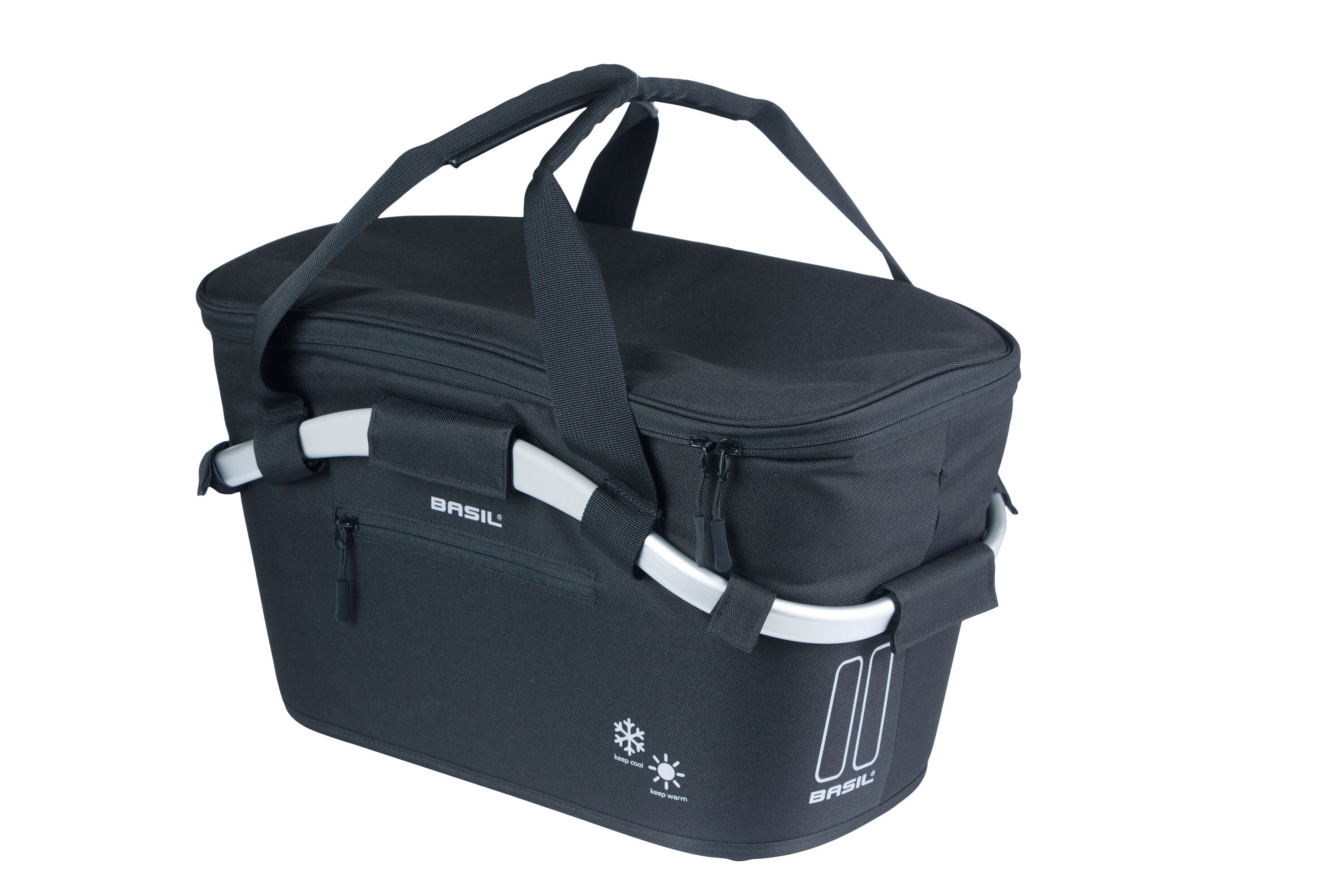 Basil mand rear Classic Carry All Iso MIK 18L zwart - AE-trading
