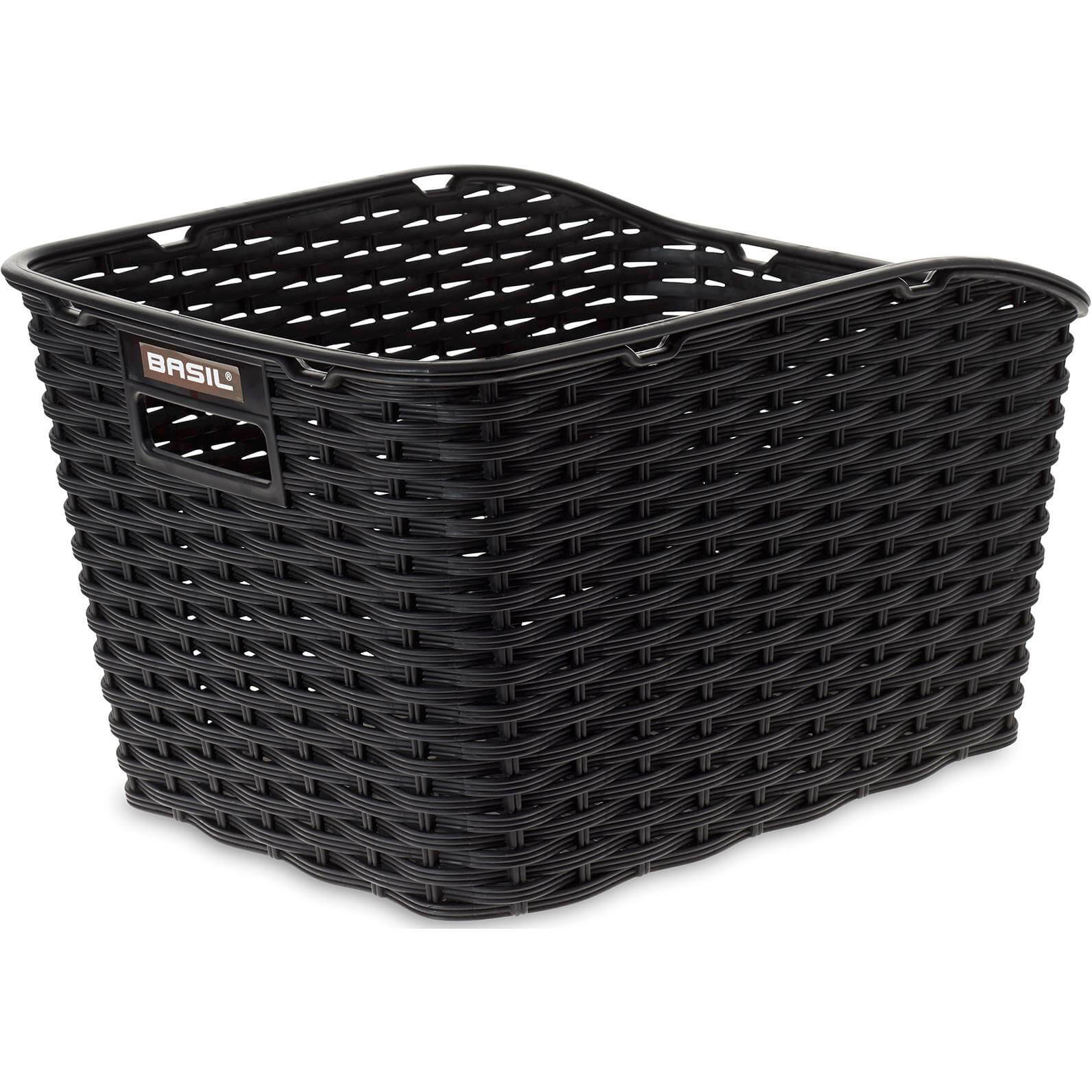 Basil mand Weave WP kunststof 33L zwart 42x32x24,5cm - AE-trading