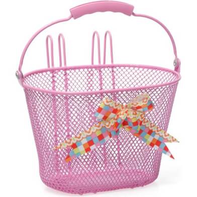 New Looxs fietsmandje Asti arabella 8L roze 26x17x17,5cm - AE-trading
