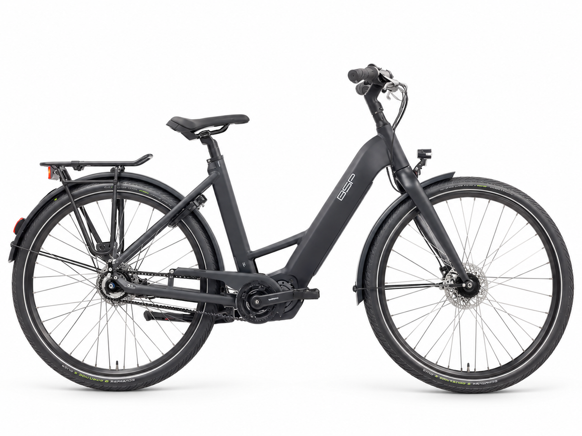 BSP Cenno - Elektrische Fiets - Lage Instap - Mat Zwart - 508Wh - 42 cm