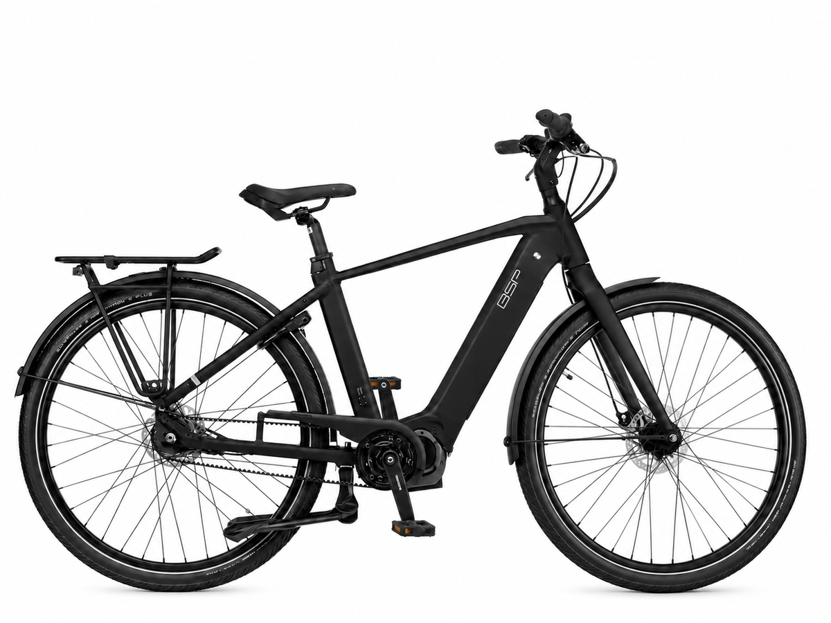 BSP Cenno - Elektrische Fiets - Hoge Instap - Mat Zwart - 508Wh - 50 cm