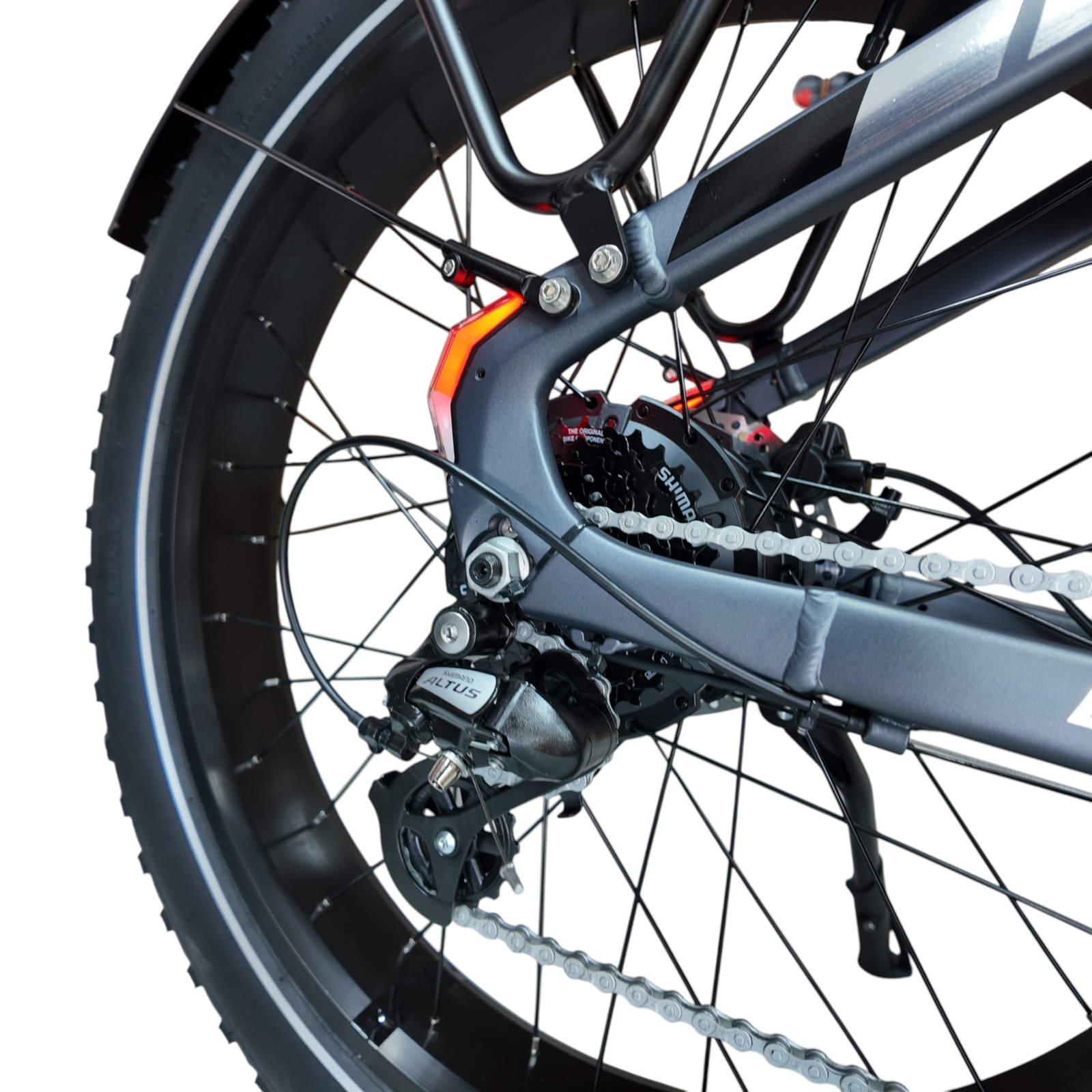 Mokwheel Basalt Mountainbike Fatbike – Asgrijs – 720Wh - AE-trading