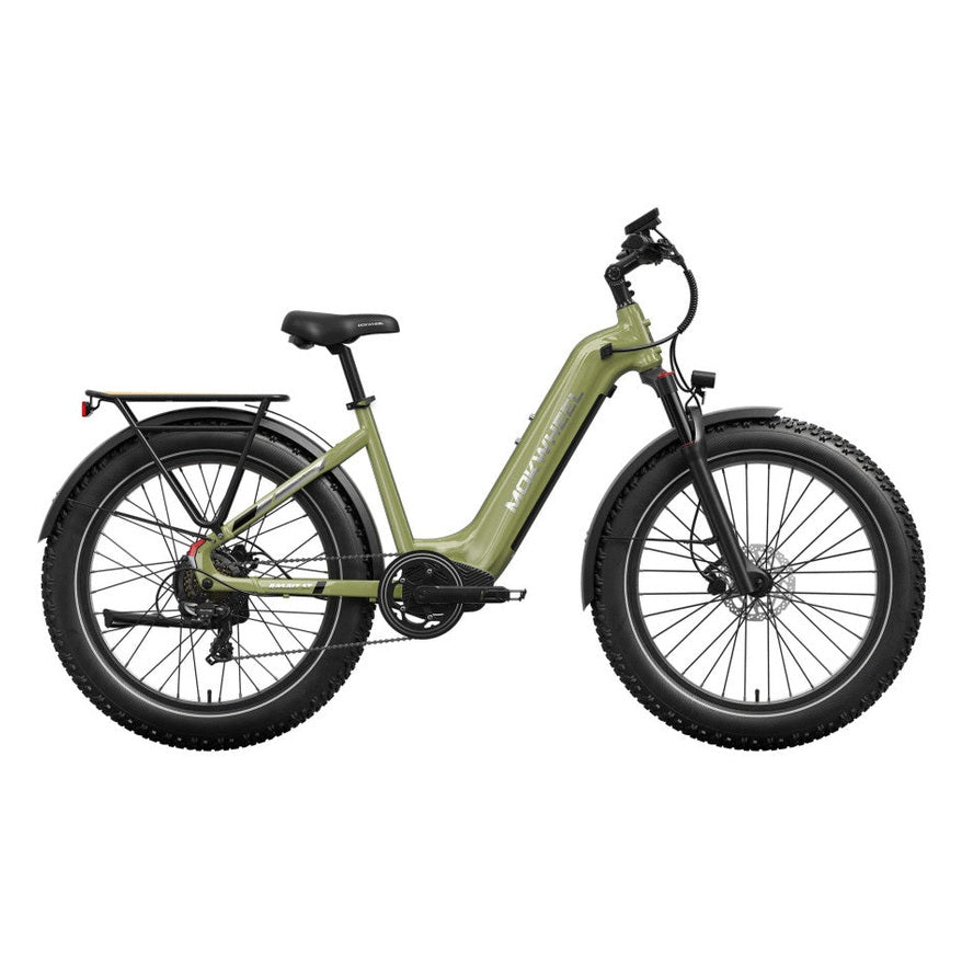 Mokwheel Basalt ST 2.0 – Groen – Elektrische Fatbike – 26x4.0 banden – 940Wh accu – 250W motor – Hydraulische schijfremmen - AE-trading