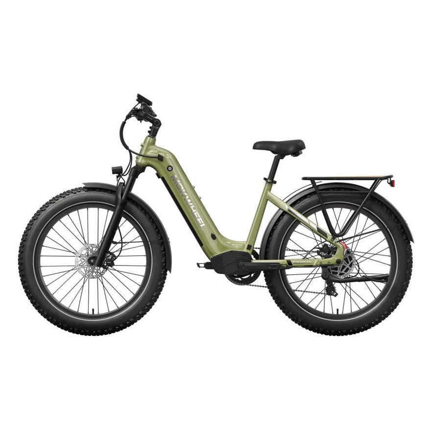 Mokwheel Basalt ST 2.0 – Groen – Elektrische Fatbike – 26x4.0 banden – 940Wh accu – 250W motor – Hydraulische schijfremmen - AE-trading