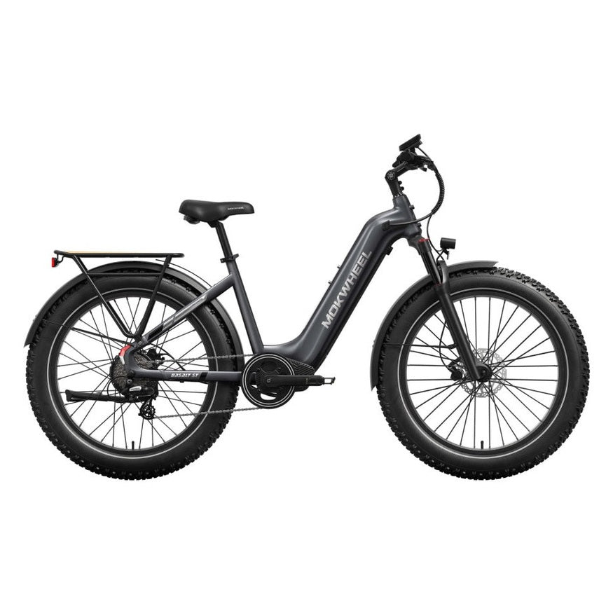 Mokwheel Basalt ST 2.0 – Steengrijs – Elektrische Fatbike – 26x4.0 banden – 940Wh accu – 250W motor – Hydraulische schijfremmen - AE-trading