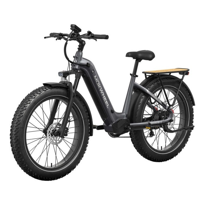 Mokwheel Basalt ST 2.0 – Steengrijs – Elektrische Fatbike – 26x4.0 banden – 940Wh accu – 250W motor – Hydraulische schijfremmen - AE-trading