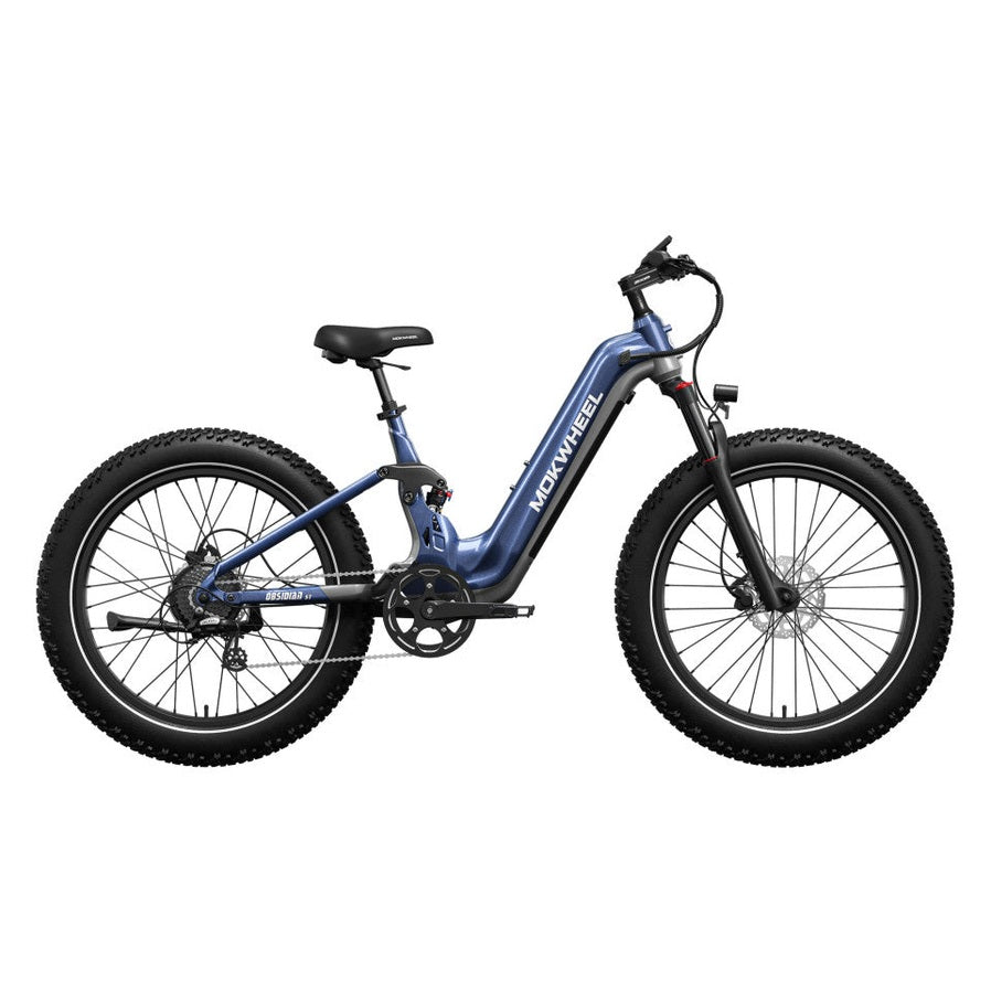 Mokwheel Obsidian ST – Blauw/Grijs – 940Wh – Elektrische Fatbike - AE-trading