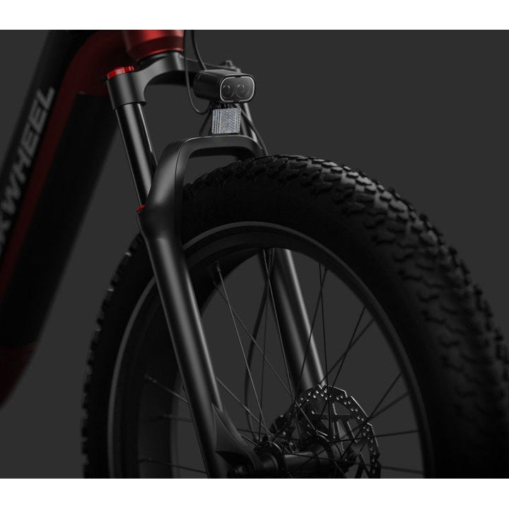 Mokwheel Obsidian ST – Zwart/Rood – 720Wh - Elektrische Fatbike - AE-trading