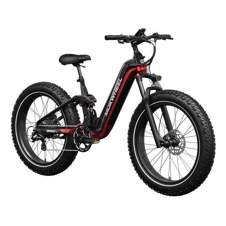 Mokwheel Obsidian ST – Zwart/Rood – 720Wh - Elektrische Fatbike - AE-trading